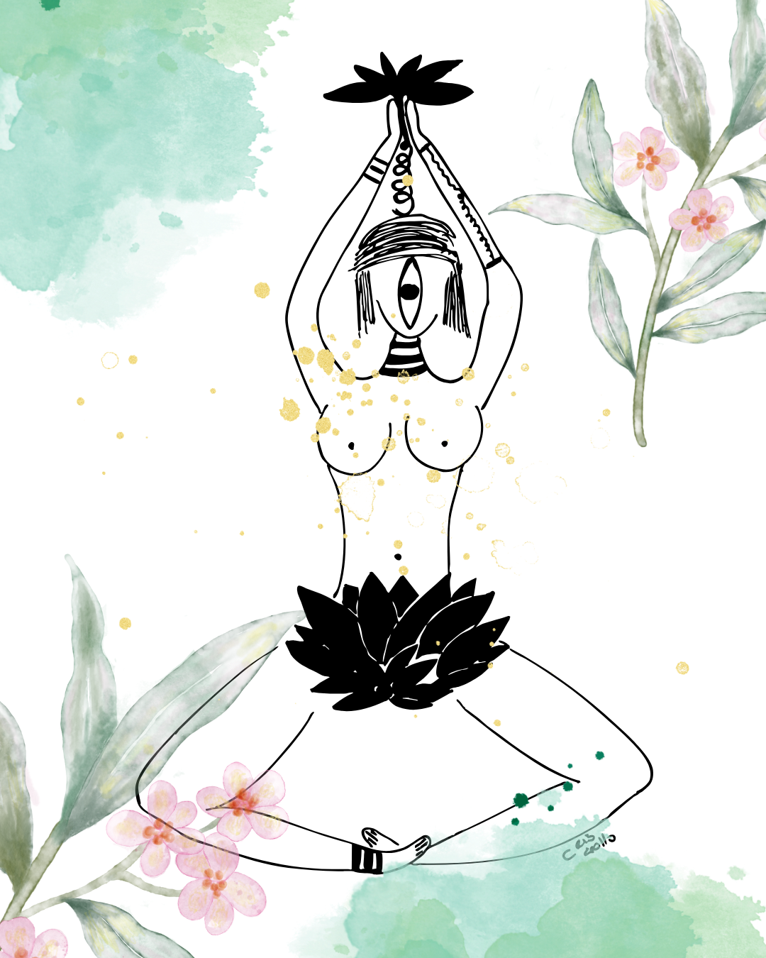 Desenho medicinal de Cristina Carollo