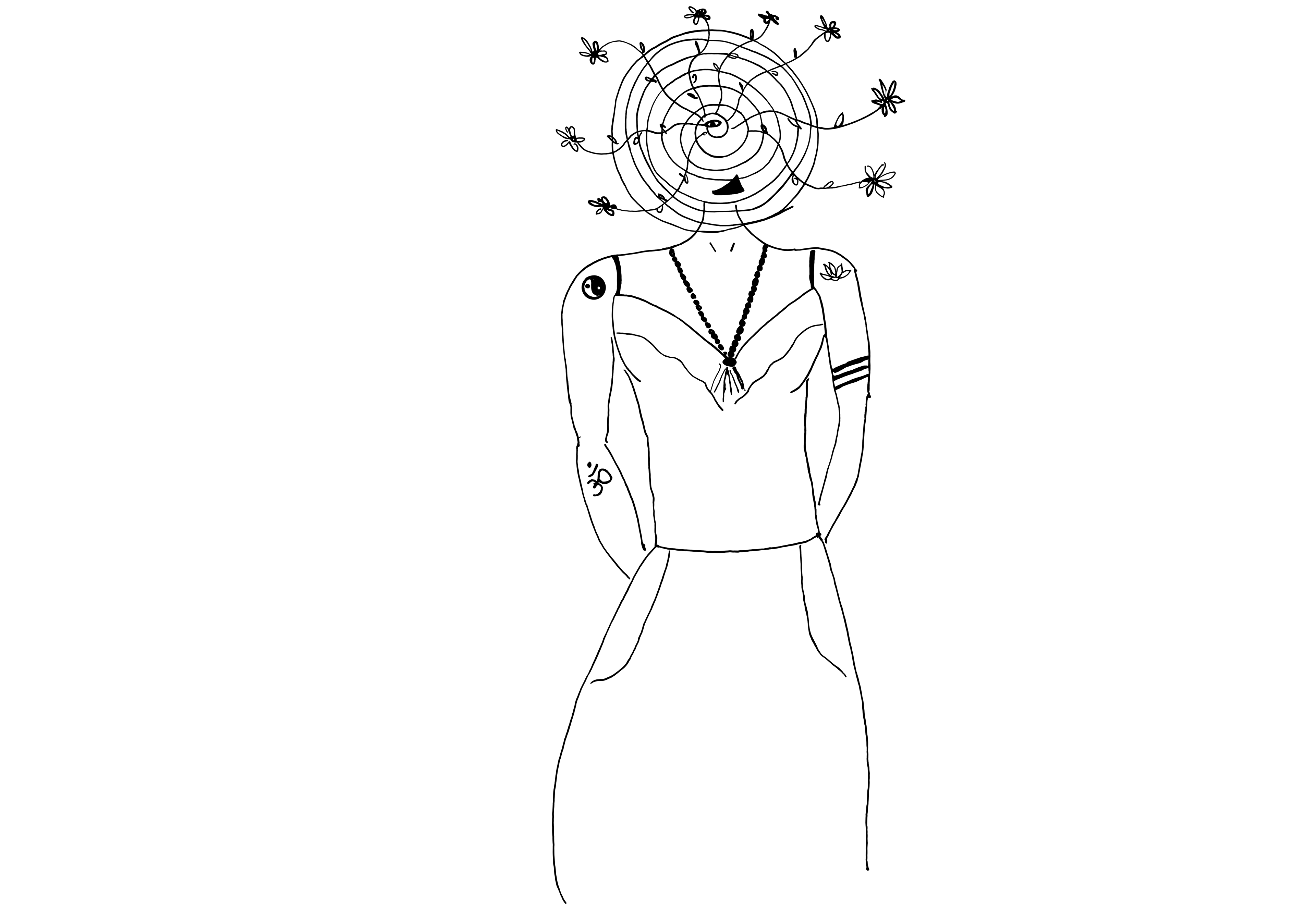 Desenho medicinal autoral de Cristina Carollo