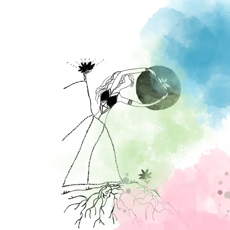 Composição autoral — desenho medicinal de Cristina Carollo