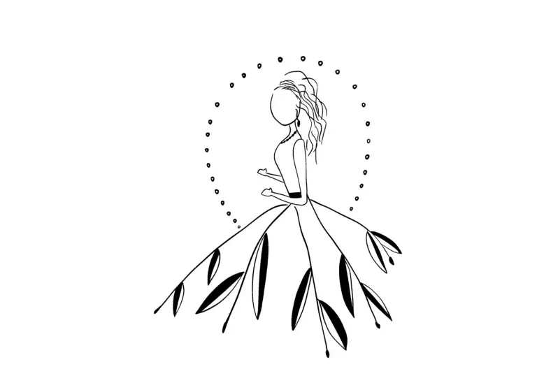 Vestido — desenho medicinal de Cristina Carollo